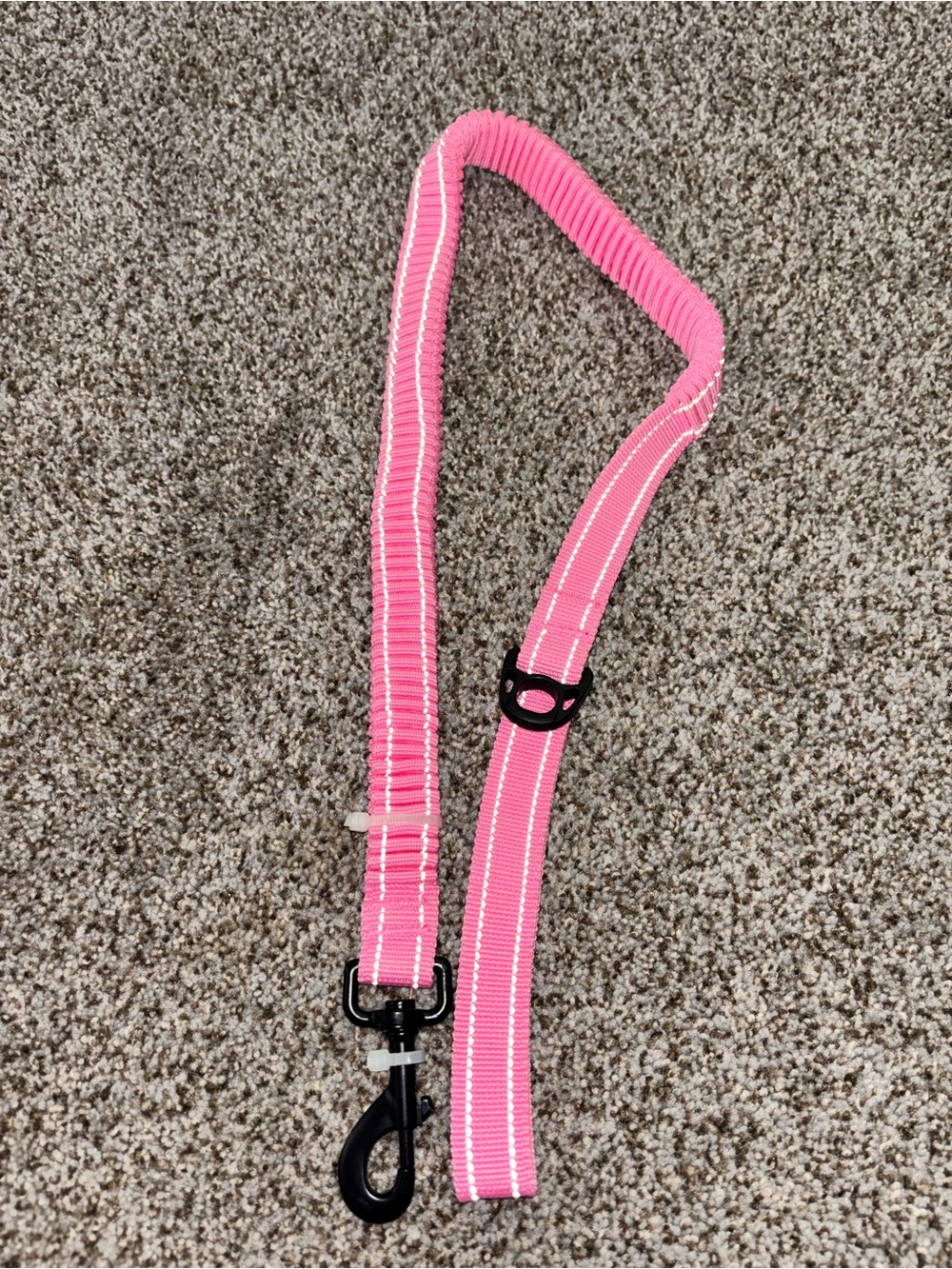 Reflective Pink Dog Leash with Padded Handle - Unbranded
